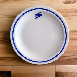 Vintage White & Blue Continental South African Railways 6 1/2" Saucer Plate